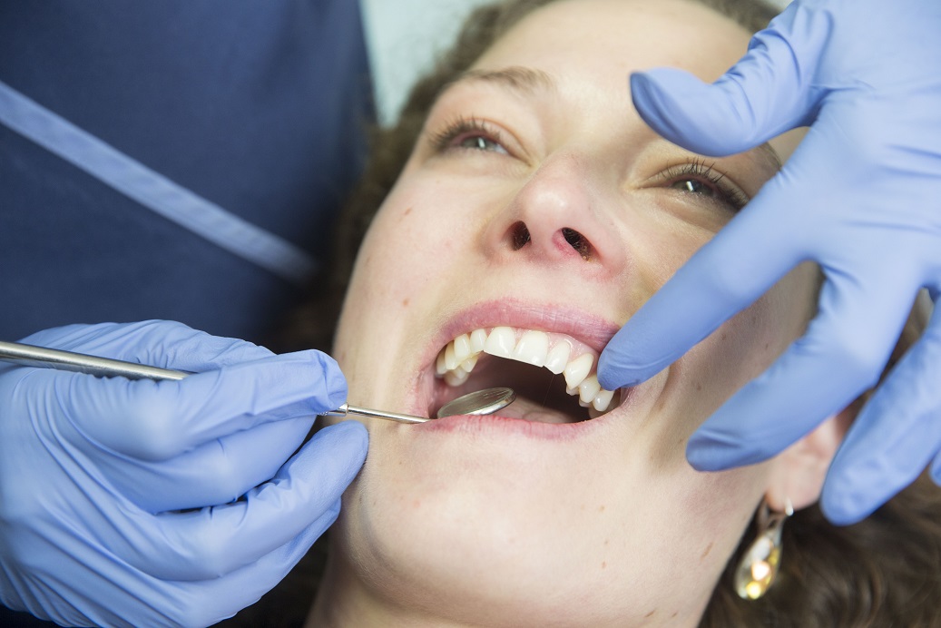 Glasgow Dental Care, Women in dental chair